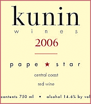 Kunin Wines 2006 Pape Star